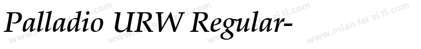 Palladio URW Regular字体转换